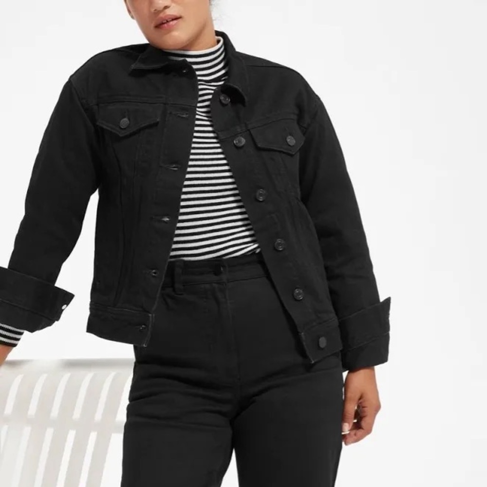 Everlane | Black Denim Jean Jacket